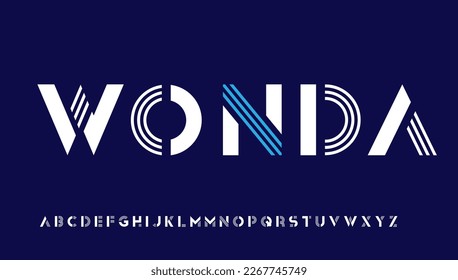 lining bold capital alphabet letter logo design