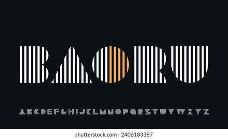 lining capital alphabet letter logo design