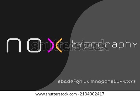 lining stylish typography alphabet small letter logo design