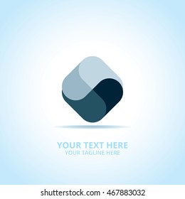 Link abstract emblem, design concept, logo, logotype element for template.