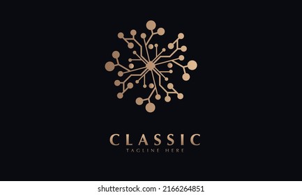 Abstrakte Symbol-Silhouette-Vektorgrafik-Logo-Vorlage verknüpfen