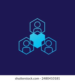 link abstract logo modern style