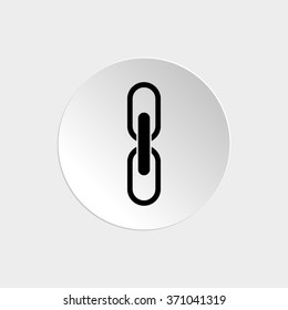 Link  - black vector icon