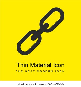 link bright yellow material minimal icon or logo design