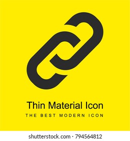 Link bright yellow material minimal icon or logo design