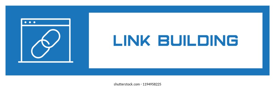 Link Building Fill Icon Concept