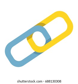 Link Building flat icon, seo and development, chain sign vector graphics, a colorful solid pattern on a white background, eps 10.