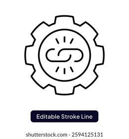 Link Building Icon for SEO and Website Authority Growth