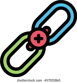 link building outline icon

