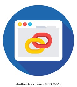 
Link Building Vector Icon
