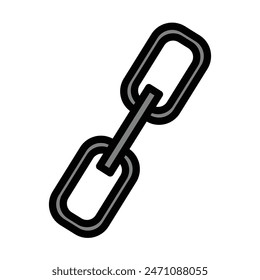 Link Building Vector Line Filled Icon Design