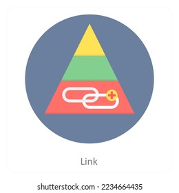 Link and chain icon concept