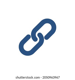 link, chain icon flat, simple, isolated, vector, icon on white background.