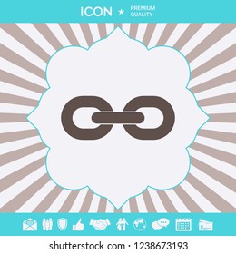 Link chain icon. Graphic elements for your design