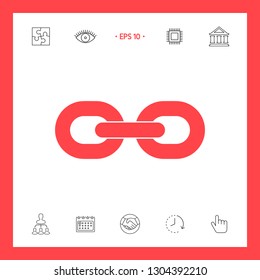 Link chain icon. Graphic elements for your design