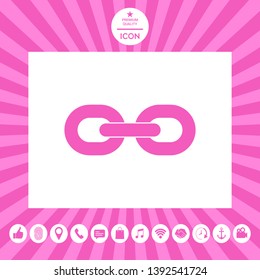 Link chain icon. Graphic elements for your design