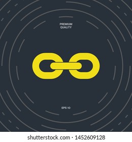 Link chain icon. Graphic elements for your design