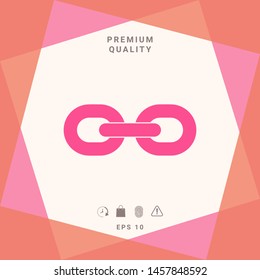 Link chain icon. Graphic elements for your design