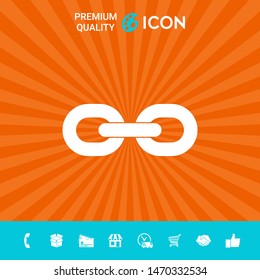 Link chain icon. Graphic elements for your design