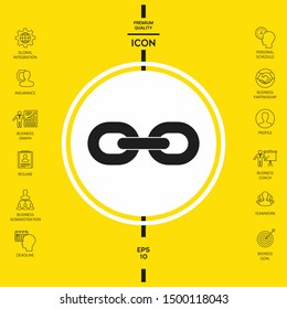 Link chain icon. Graphic elements for your design