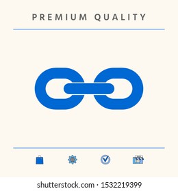 Link chain icon. Graphic elements for your design