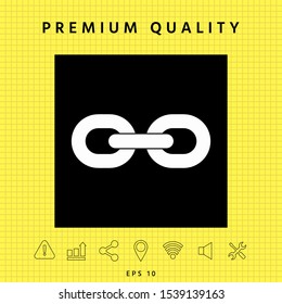 Link chain icon. Graphic elements for your design
