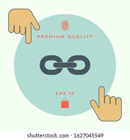 Link chain icon. Graphic elements for your design