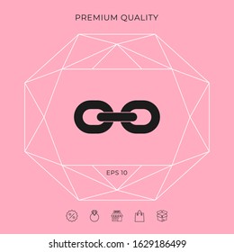 Link chain icon. Graphic elements for your design