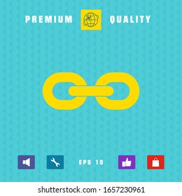 Link chain icon. Graphic elements for your design