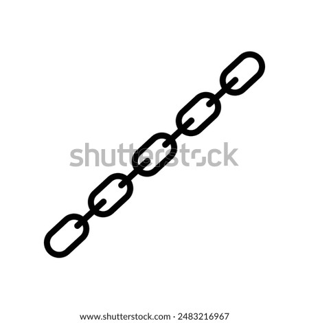 Link chain icon linear logo mark in black and white