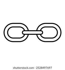 Icono de cadena de Enlace sobre fondo transparente
