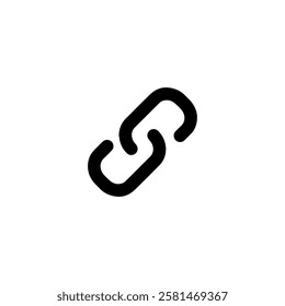 Link chain icon representing connection Vector