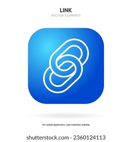Link, chain icon. Security symbol template for graphic, web design collection logo vector illustration