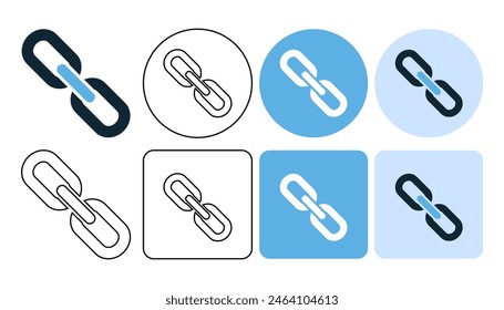 link chain icon symbol ui and ux design, glyphs and stroke line icon