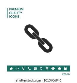 Link chain symbol icon