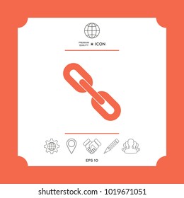 Link chain symbol icon