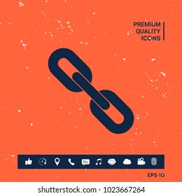 Link chain symbol icon