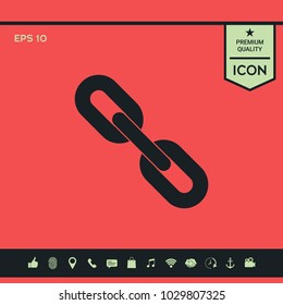 Link chain symbol icon