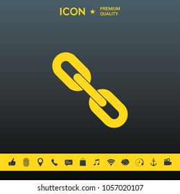Link chain symbol icon