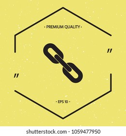 Link chain symbol icon