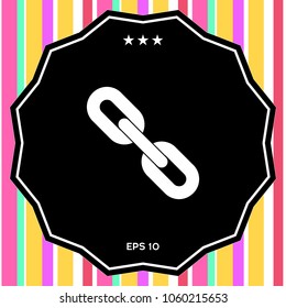 Link chain symbol icon