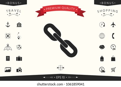 Link chain symbol icon