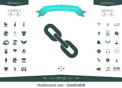 Link chain symbol icon
