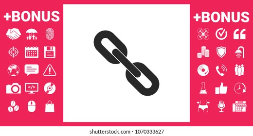 Link chain symbol icon