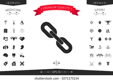 Link chain symbol icon
