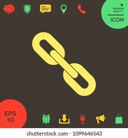 Link chain symbol icon