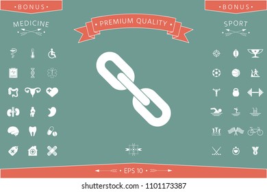 Link chain symbol icon