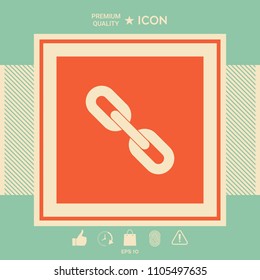Link chain symbol icon