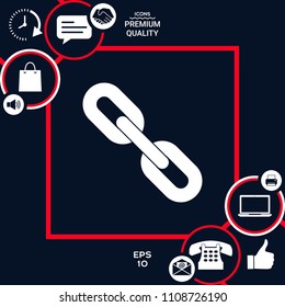 Link chain symbol icon