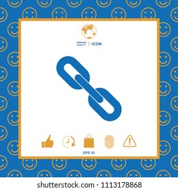 Link chain symbol icon